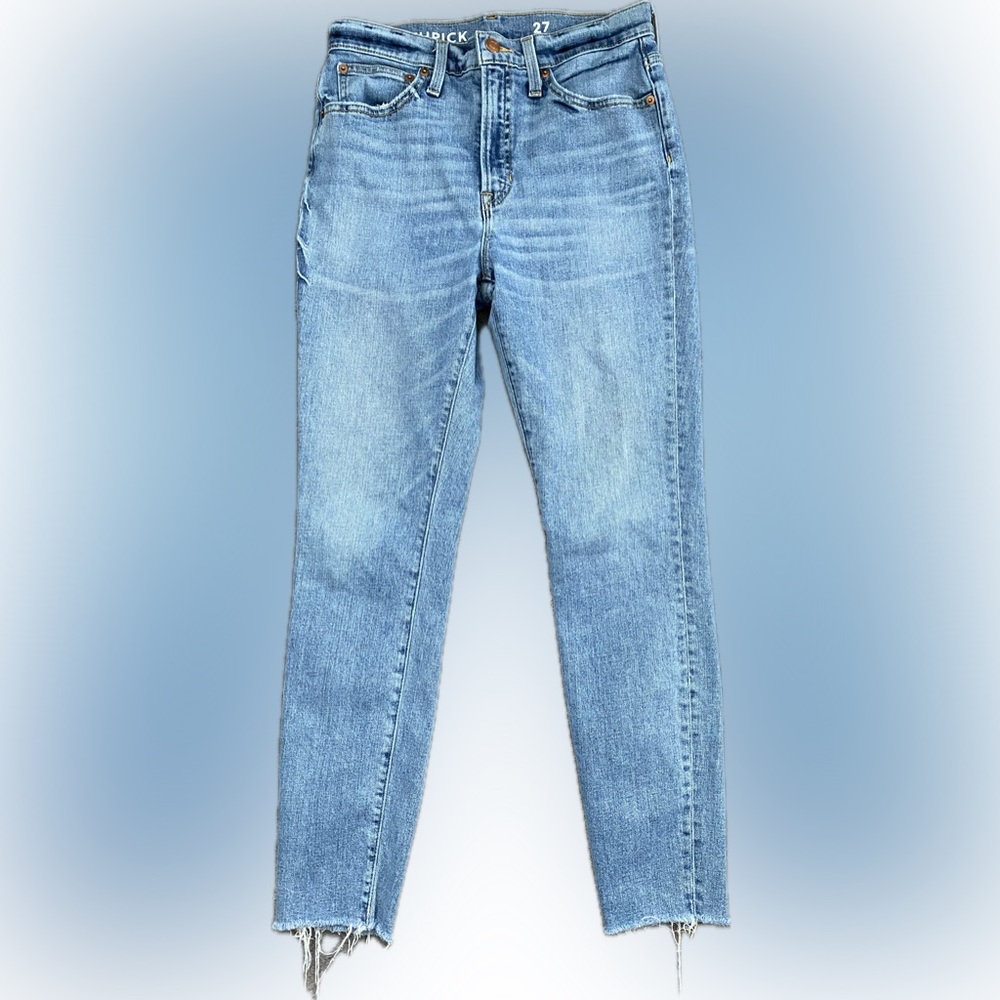 J. Crew Toothpick Jeans Raw Hem - Size 27/4 - EUC